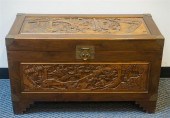 CHINESE CARVED CAMPHORWOOD HIN