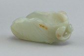 CHINESE CARVED CELADON JADE BR