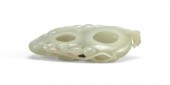 CHINESE CARVED CELADON JADE WR