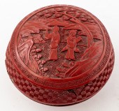 CHINESE CARVED CINNABAR LACQUE