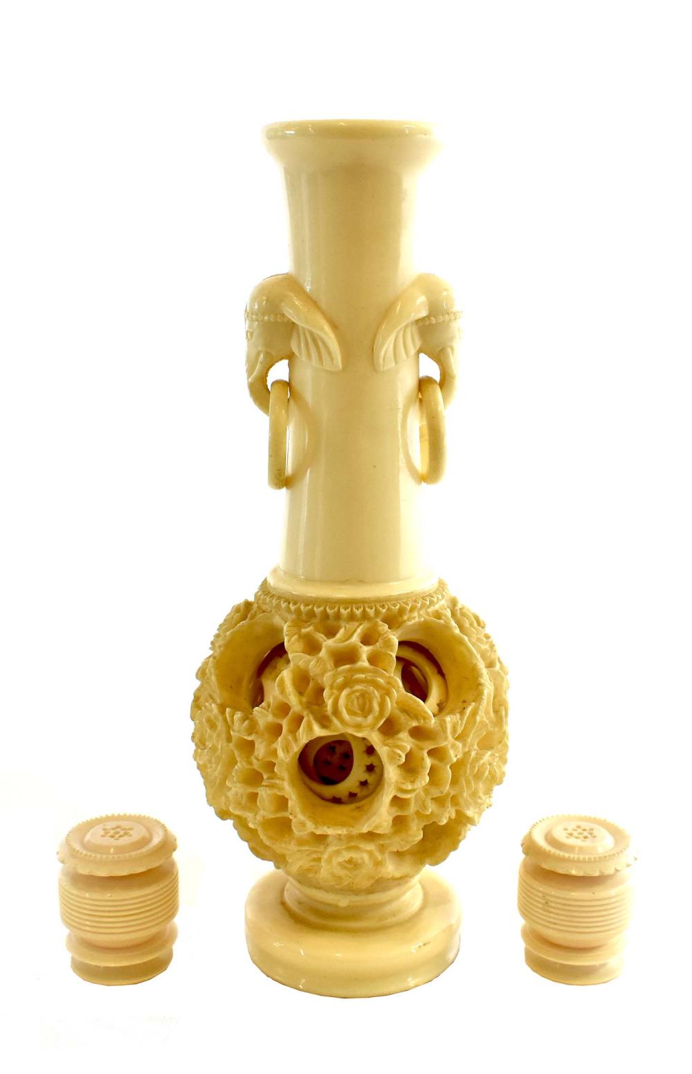 CHINESE CARVED COMPOSITION PUZZLE