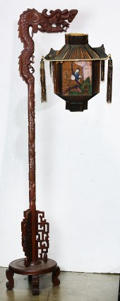 CHINESE CARVED DRAGON FORM HAN
