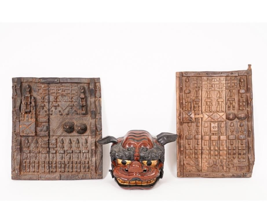 Chinese carved dragon mask,