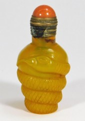 CHINESE CARVED EGG YOLK PEKING