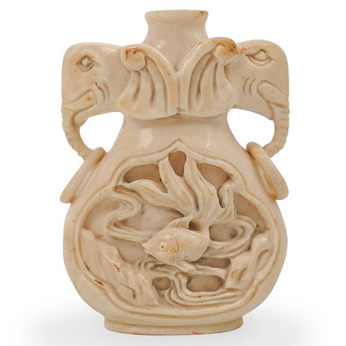 CHINESE CARVED ELEPHANT SNUFF