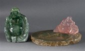 Chinese carved emerald quartz