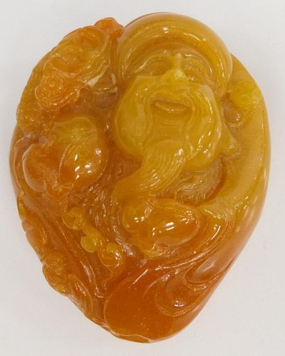 CHINESE CARVED FAUX SHOUSHAN