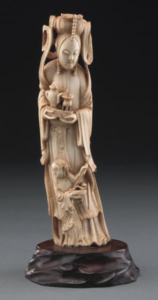 Chinese carved figure depicting a