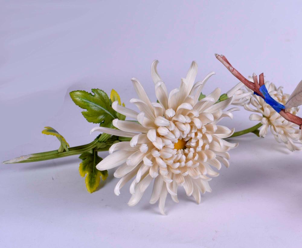 CHINESE CARVED FLOWERING