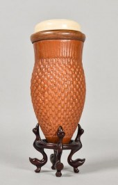 CHINESE CARVED GOURD CRICKET C