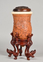 CHINESE CARVED GOURD CRICKET C