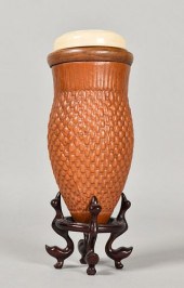 CHINESE CARVED GOURD CRICKET C