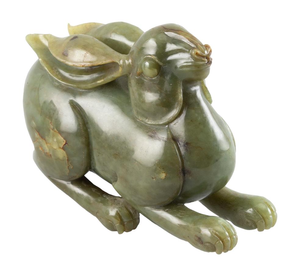 CHINESE CARVED GREEN JADE