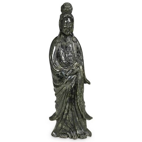 CHINESE CARVED GUAN YIN SPINACH