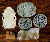 CHINESE CARVED HARDSTONE ARTIC