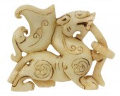 CHINESE CARVED HARDSTONE CHILO