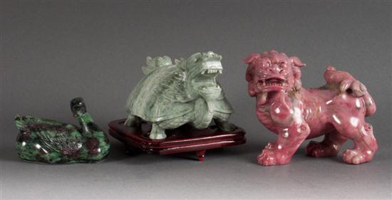 Chinese carved hardstone fanciful