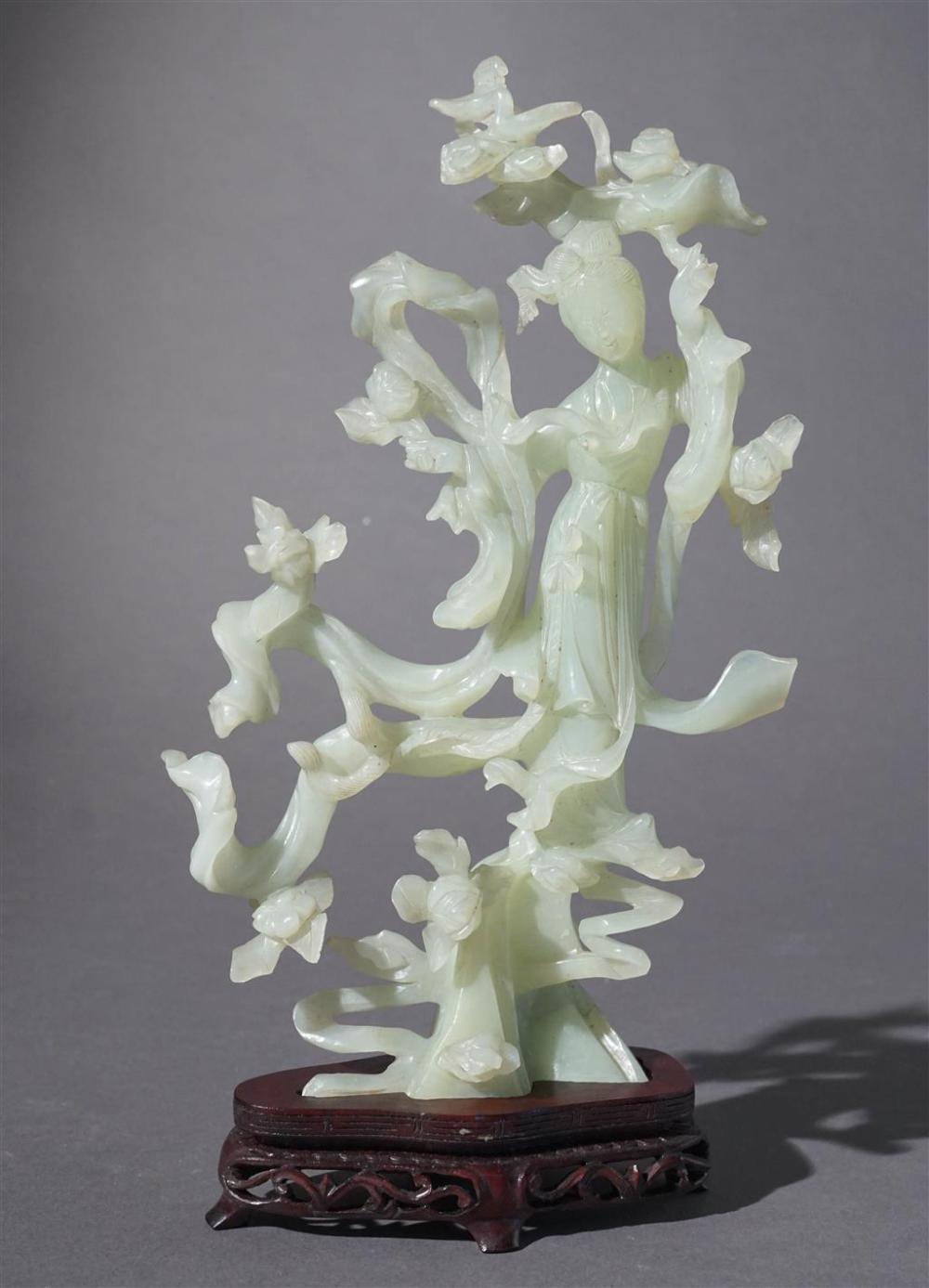 CHINESE CARVED HARDSTONE FIGURAL