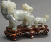 CHINESE CARVED HARDSTONE FOO D