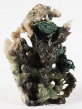 CHINESE CARVED HARDSTONE FOO D