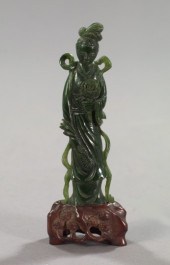 Chinese Carved Hardstone Nephr