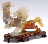 CHINESE CARVED HARDSTONE SCULP
