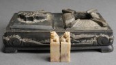 CHINESE CARVED HARDSTONE SMOKE