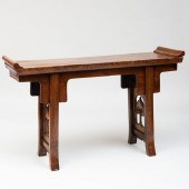 CHINESE CARVED HARDWOOD ALTAR