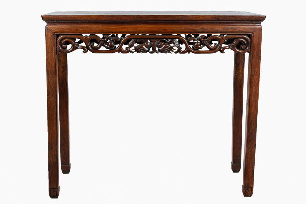 CHINESE CARVED HARDWOOD ALTAR