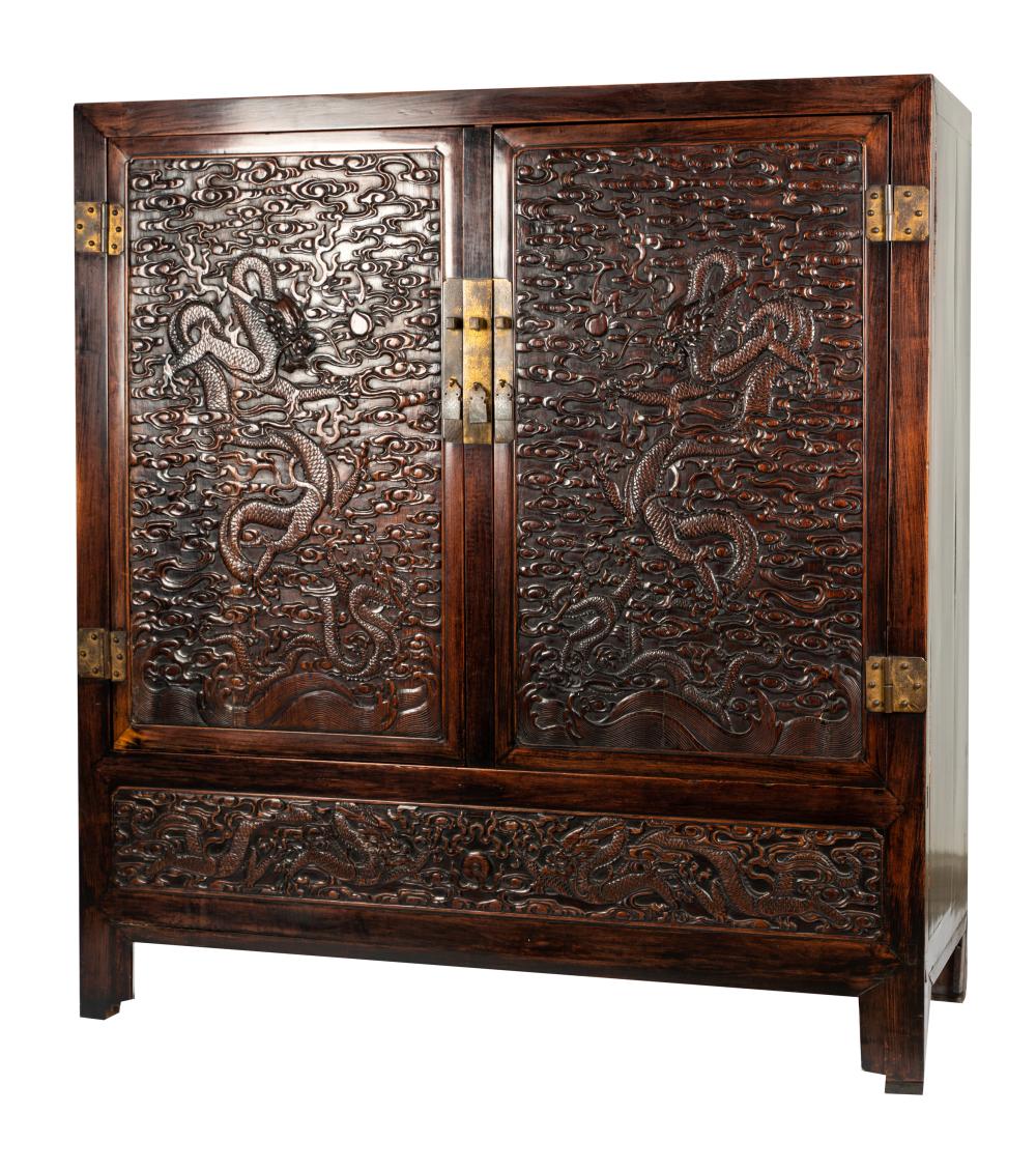 CHINESE CARVED HARDWOOD