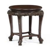 CHINESE CARVED HARDWOOD CENTER