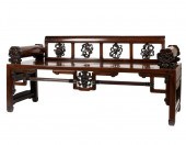CHINESE CARVED HARDWOOD DAY BE