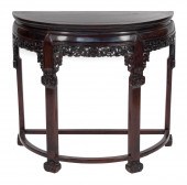 CHINESE CARVED HARDWOOD DEMILU