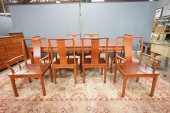 CHINESE CARVED HARDWOOD DINING
