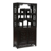 CHINESE CARVED HARDWOOD ETAGER