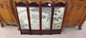 CHINESE CARVED HARDWOOD FOUR F