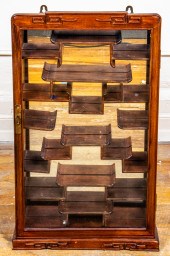 CHINESE CARVED HARDWOOD HANGIN