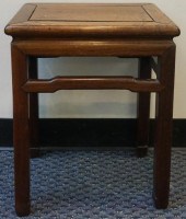 CHINESE CARVED HARDWOOD LOW TA