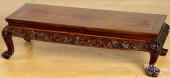 CHINESE CARVED HARDWOOD LOW TA