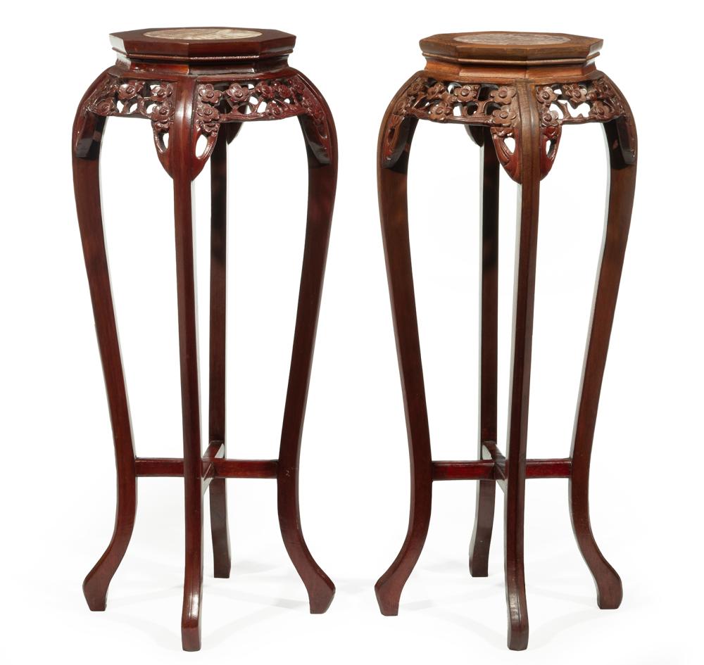 CHINESE CARVED HARDWOOD PLANT