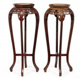 CHINESE CARVED HARDWOOD PLANT