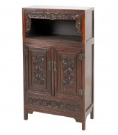CHINESE CARVED HARDWOOD SMALL