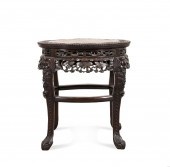 CHINESE CARVED HARDWOOD TABLE