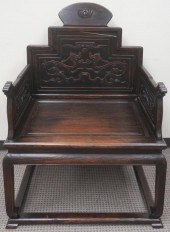 CHINESE CARVED HONGMU DRAGON D
