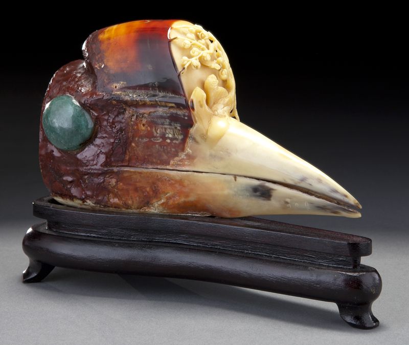 Chinese carved hornbill