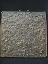 Chinese Carved Huali Wood Plaq
