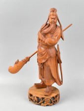 CHINESE CARVED HUANGYANG WOOD"