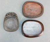 CHINESE CARVED INKSTONE WITH T