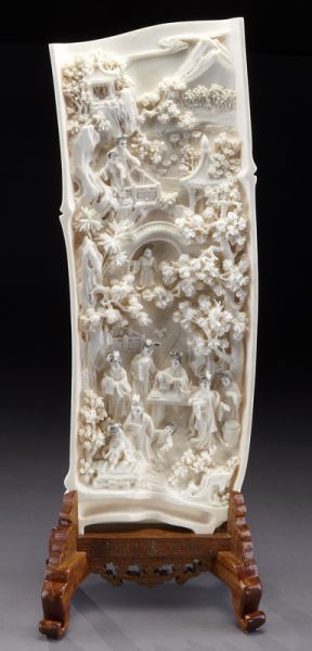 Chinese carved ivory bamboo