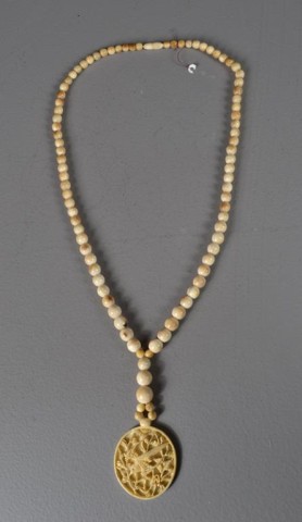 Chinese Carved Ivory Beaded